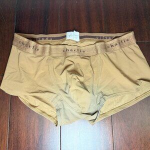 Charlie Men Trunk Underwear Tan Size Medium 6 10 Condition